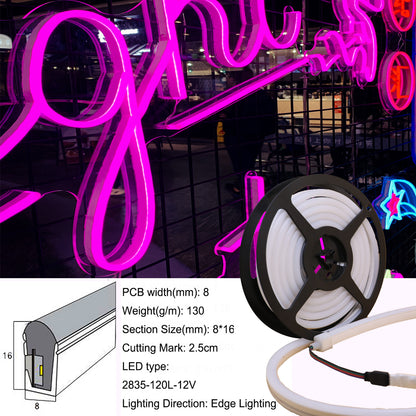 RGB Neon Strip Light 12V 3M/5M Waterproof