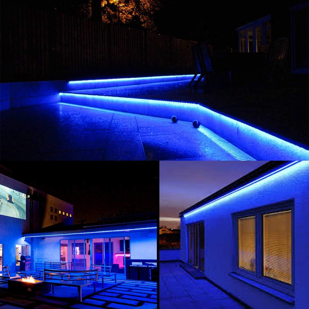 Blue LED Neon Rope Light DC12V 16.4FT /5 Meters