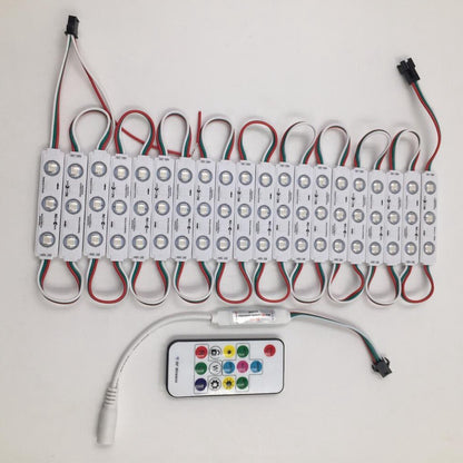 RGB full color IC WS2811  20X3LED IP65 smart programming LED pixel module for Channel letter light