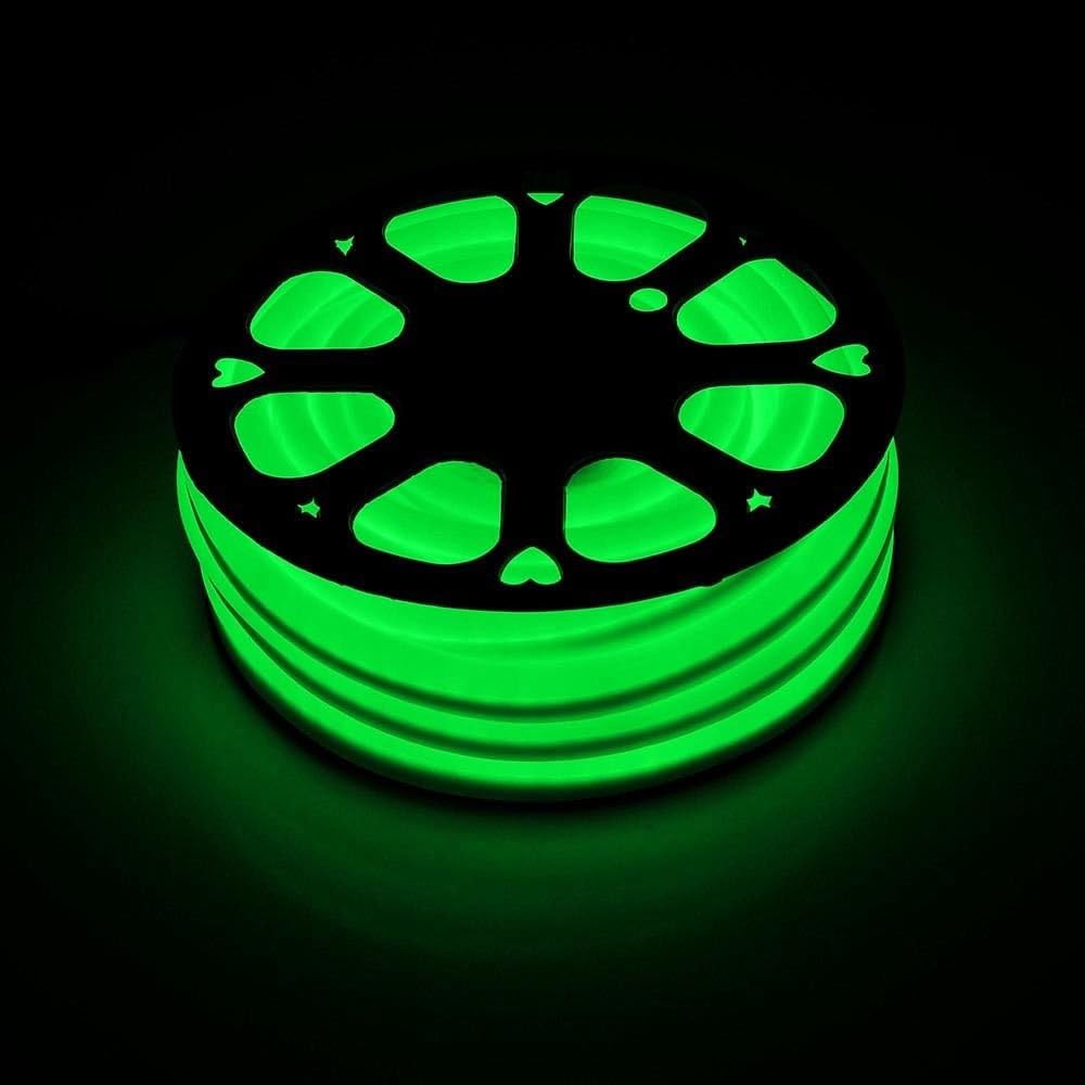 Green LED Neon Flex Light 12V DC  50 FT/15 Meters